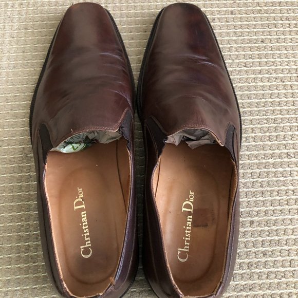 Christian Dior Men\'s Brown Leather Loafers. main image 11